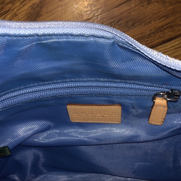 Vintage 2000s Ralph Lauren Logo Purse- Y2K Blue - Picture 4 of 5